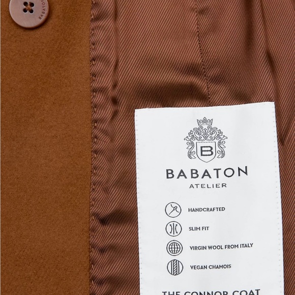 Aritzia Babaton Connor Wool Coat Size XS Tan Colour - Picture 4 of 13